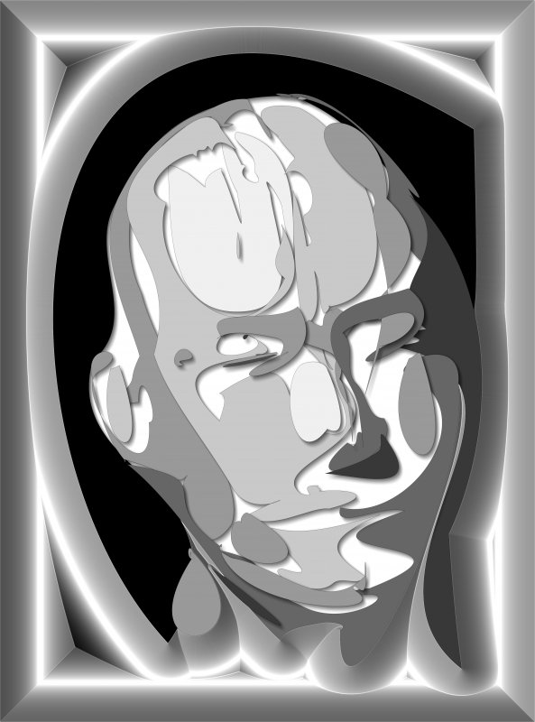 Pinhead d�coupage - by Tony Karp